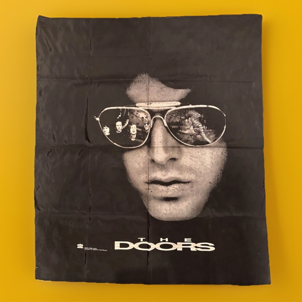 Vintage THE DOORS Jim Morrison 1996 Wall Tapestry Winterland Rock Express 45x38